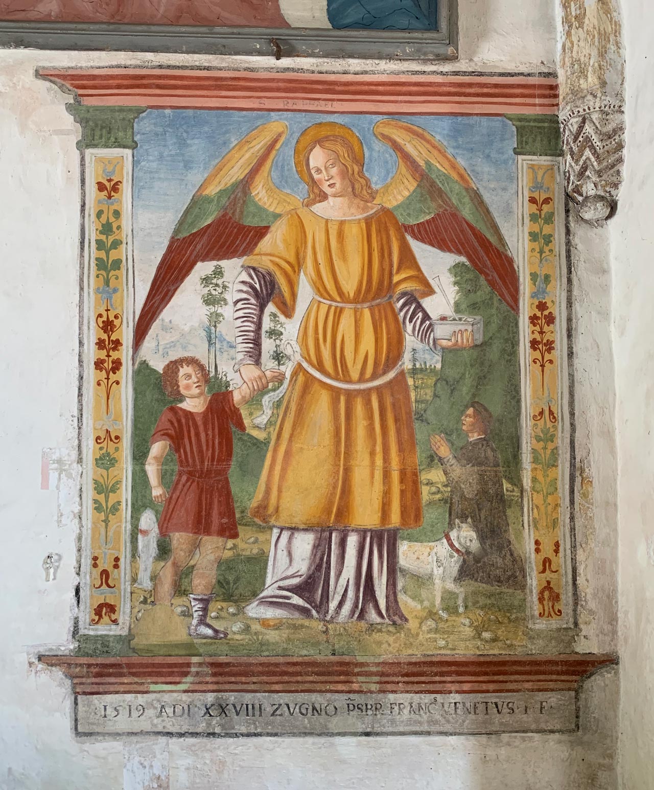 vigo-di-cadore-chiesa-madonna-della-difesa-arcangelo-raffaele-1519-affresco